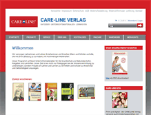 Tablet Screenshot of care-line-verlag.de